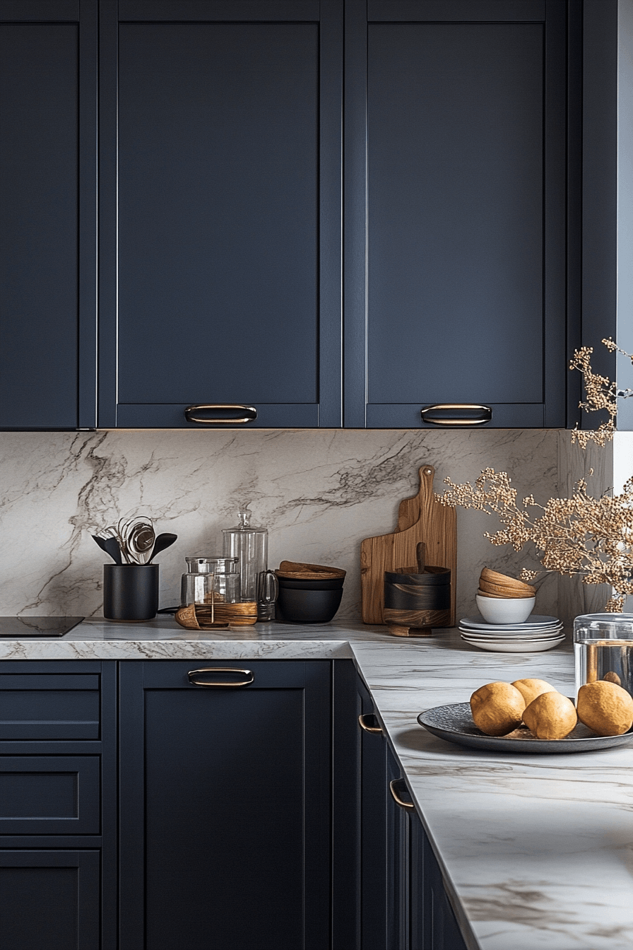 small moody kitchen
