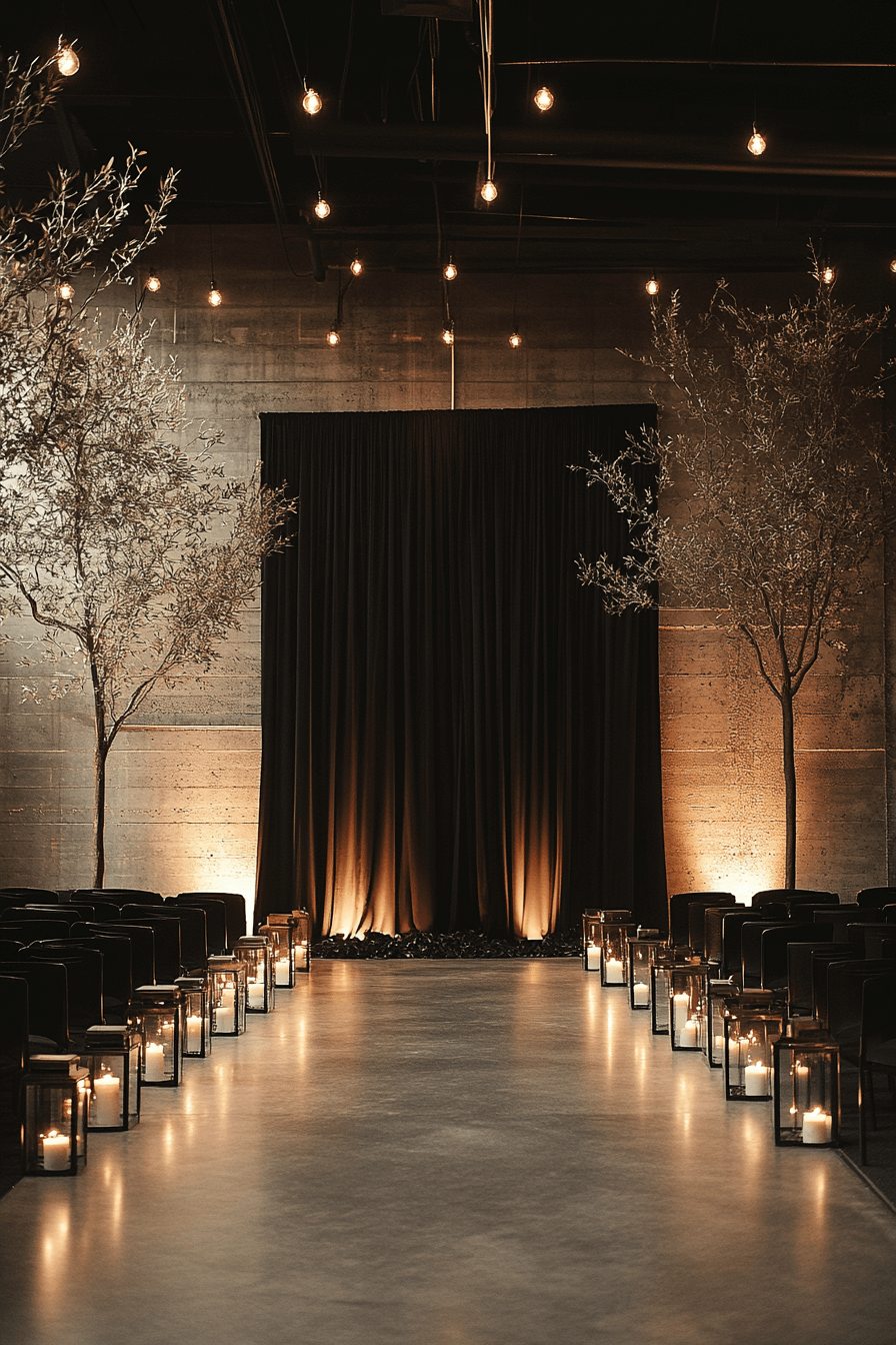 moody romantic wedding decor