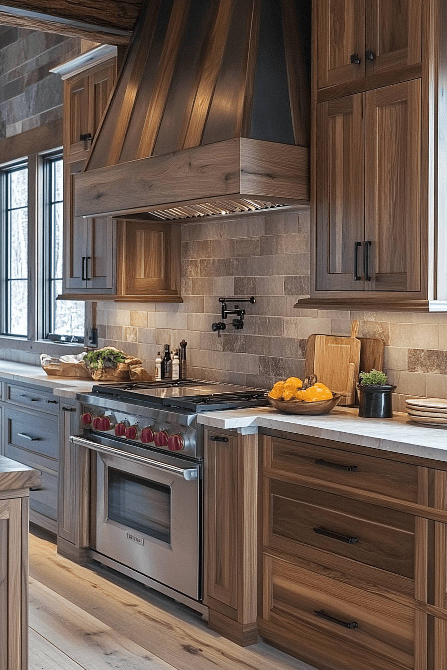 Walnut Kitchen Cabinets
