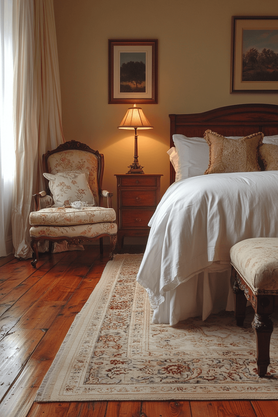 neoclassical bedroom