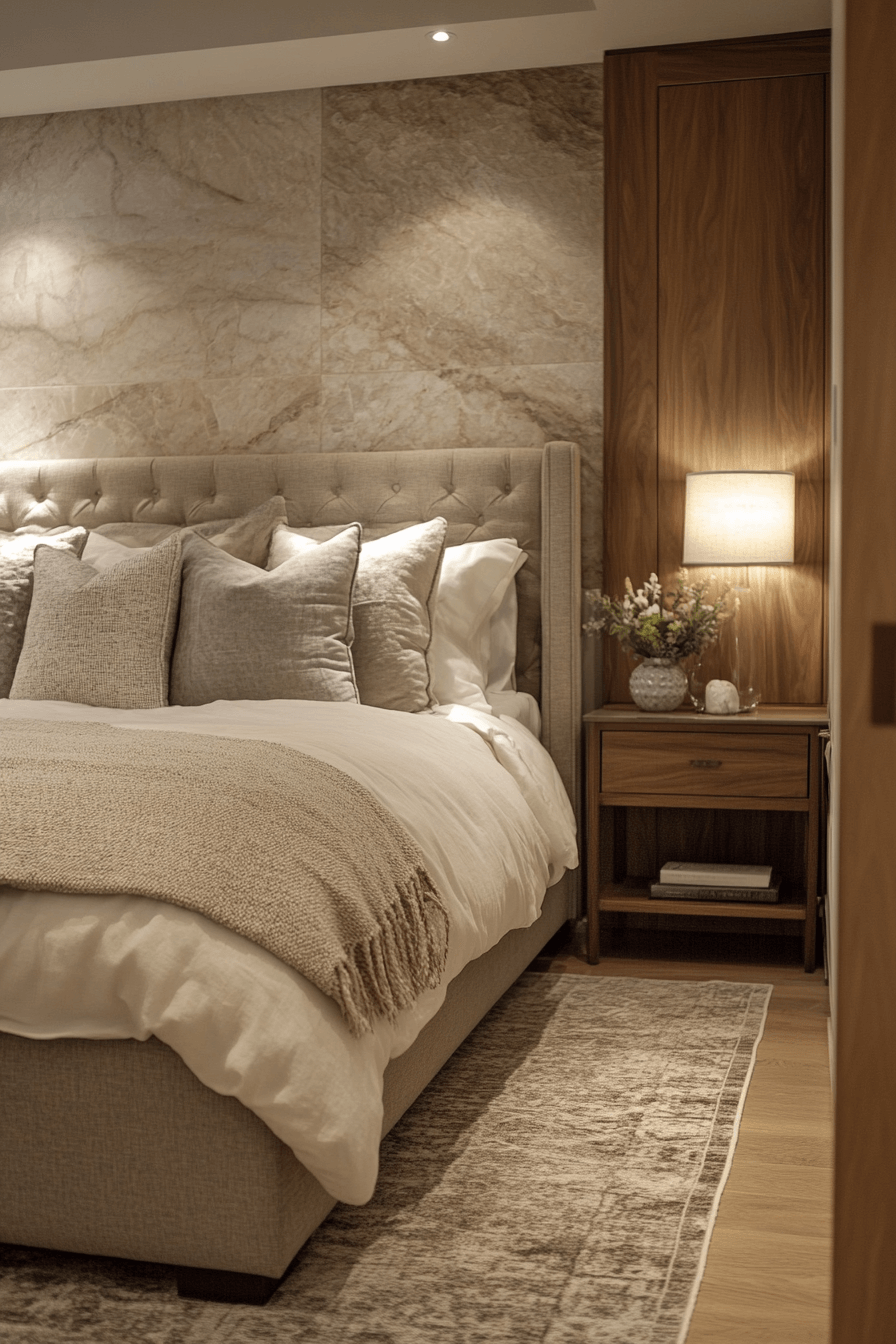 Stone Wall Bedroom