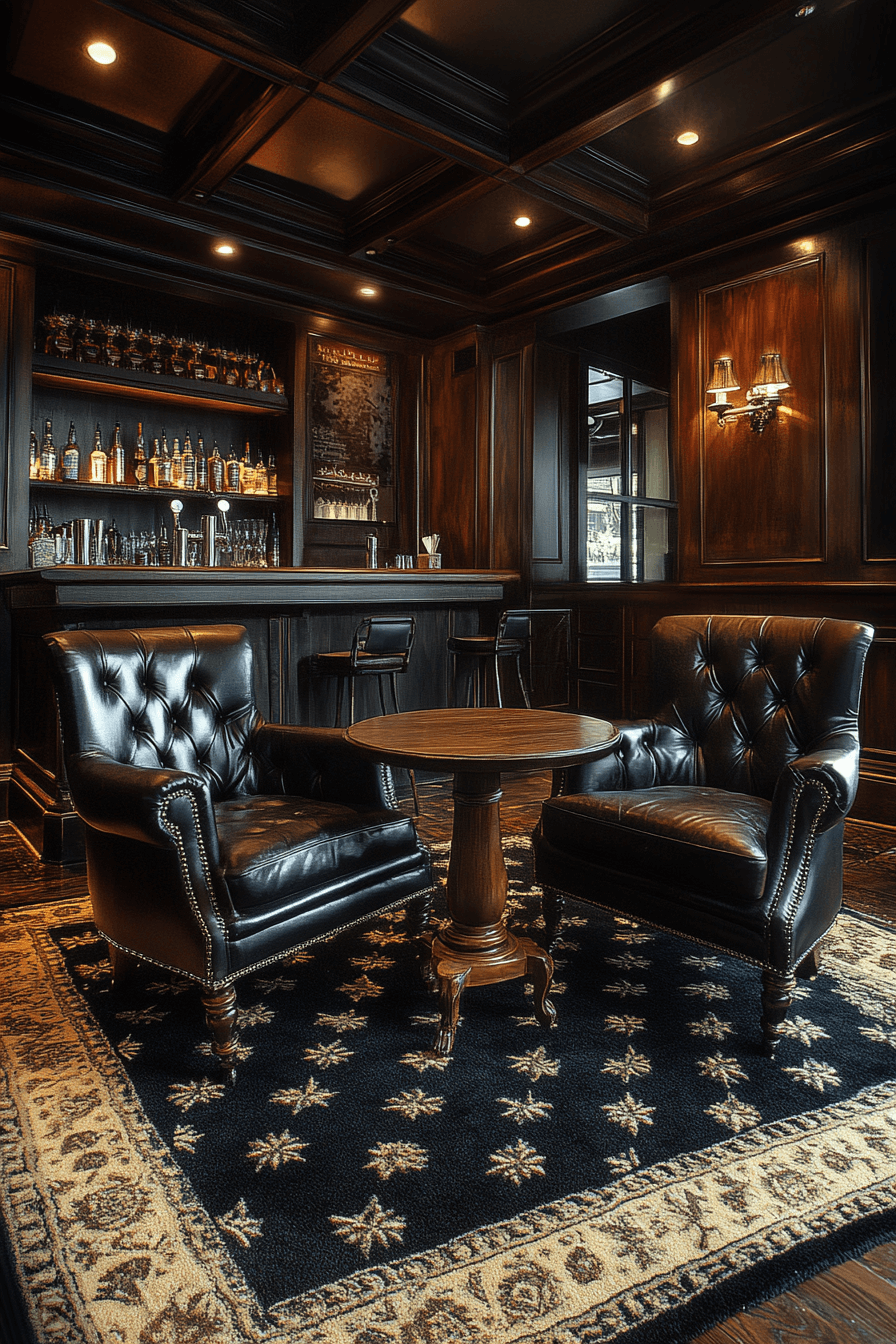 moody vintage dining room