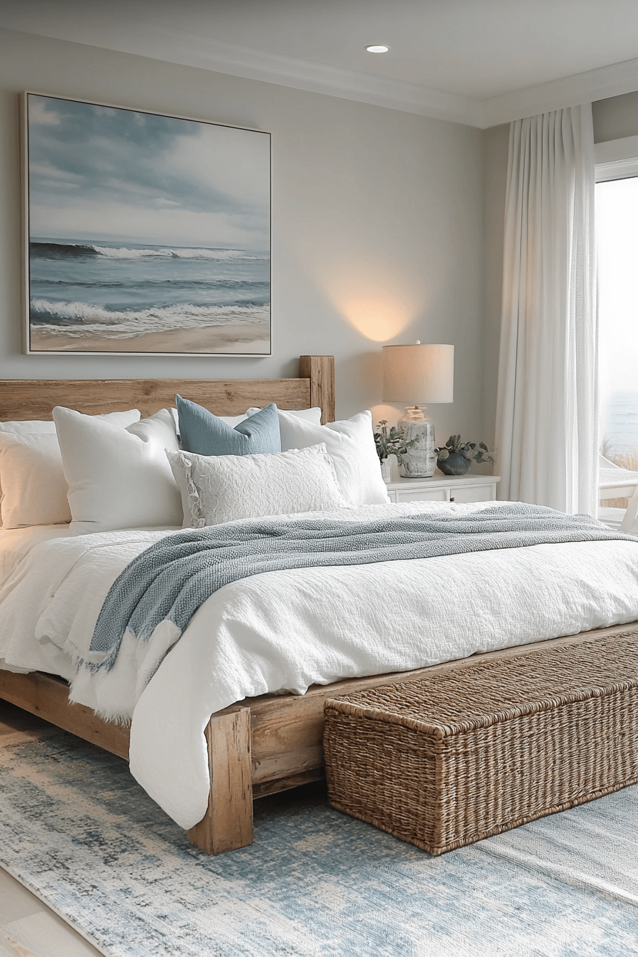 coastal cottage bedroom