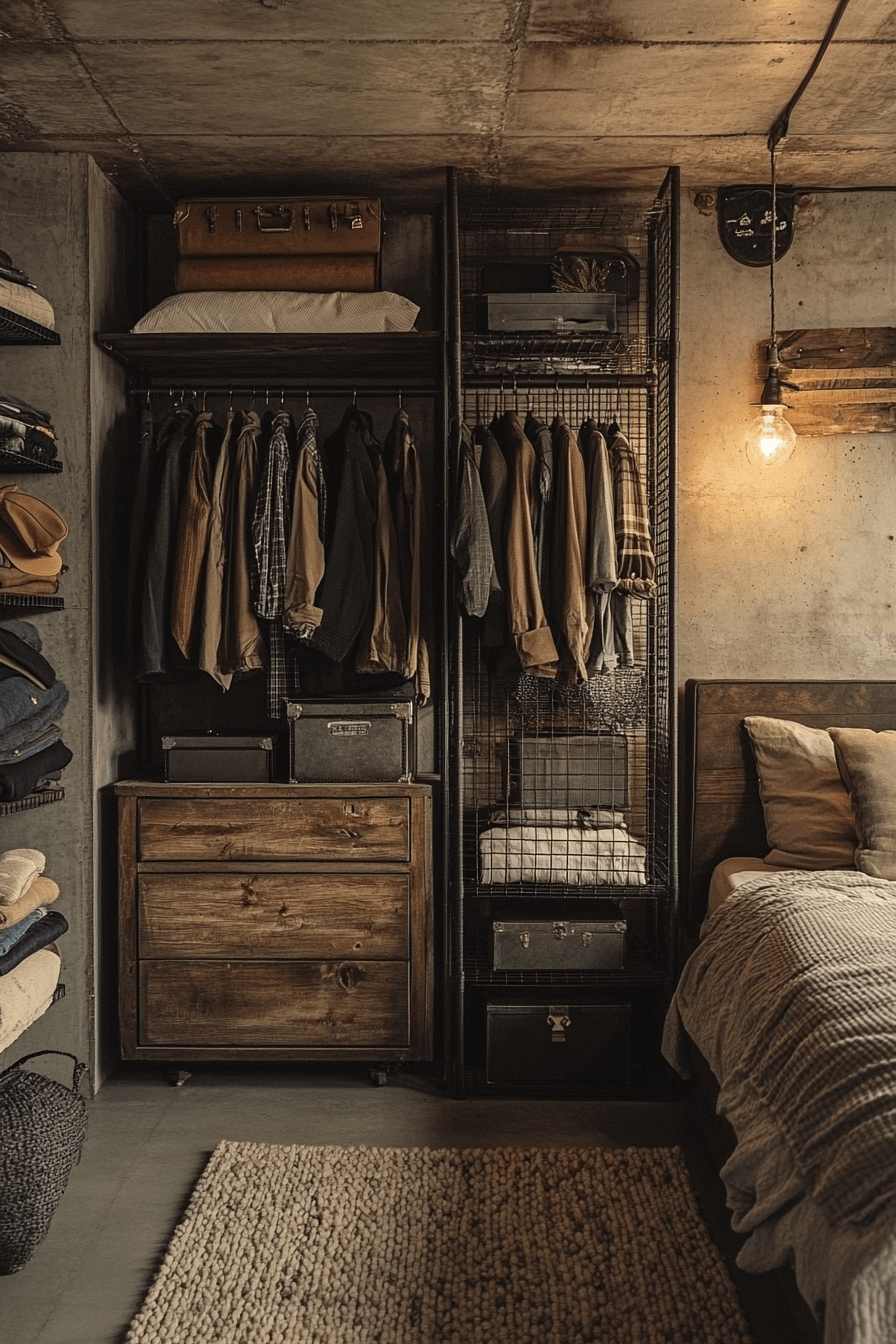 industrial bedroom design