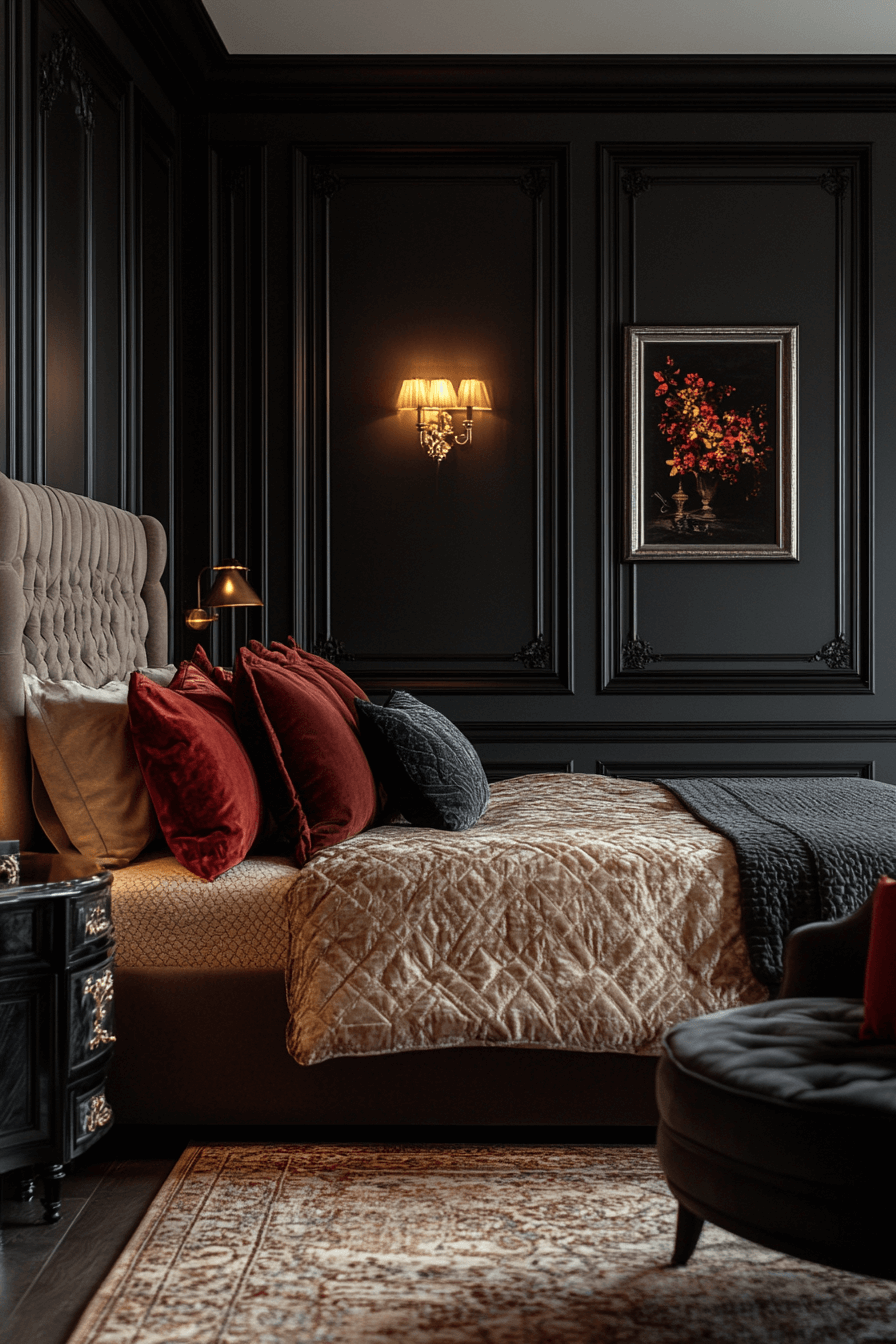 modern victorian bedroom