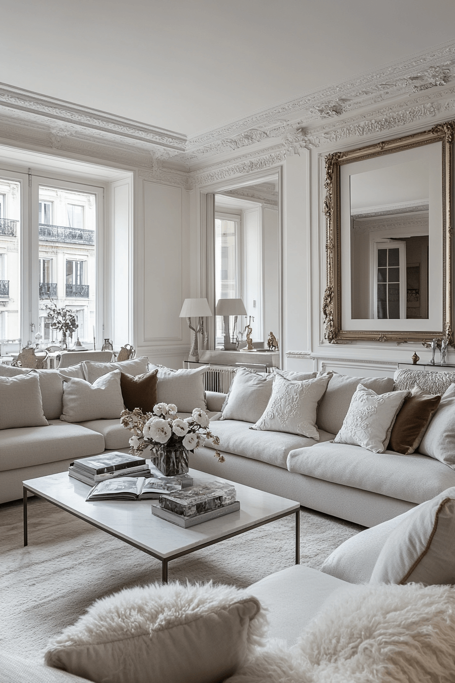 modern victorian living room
