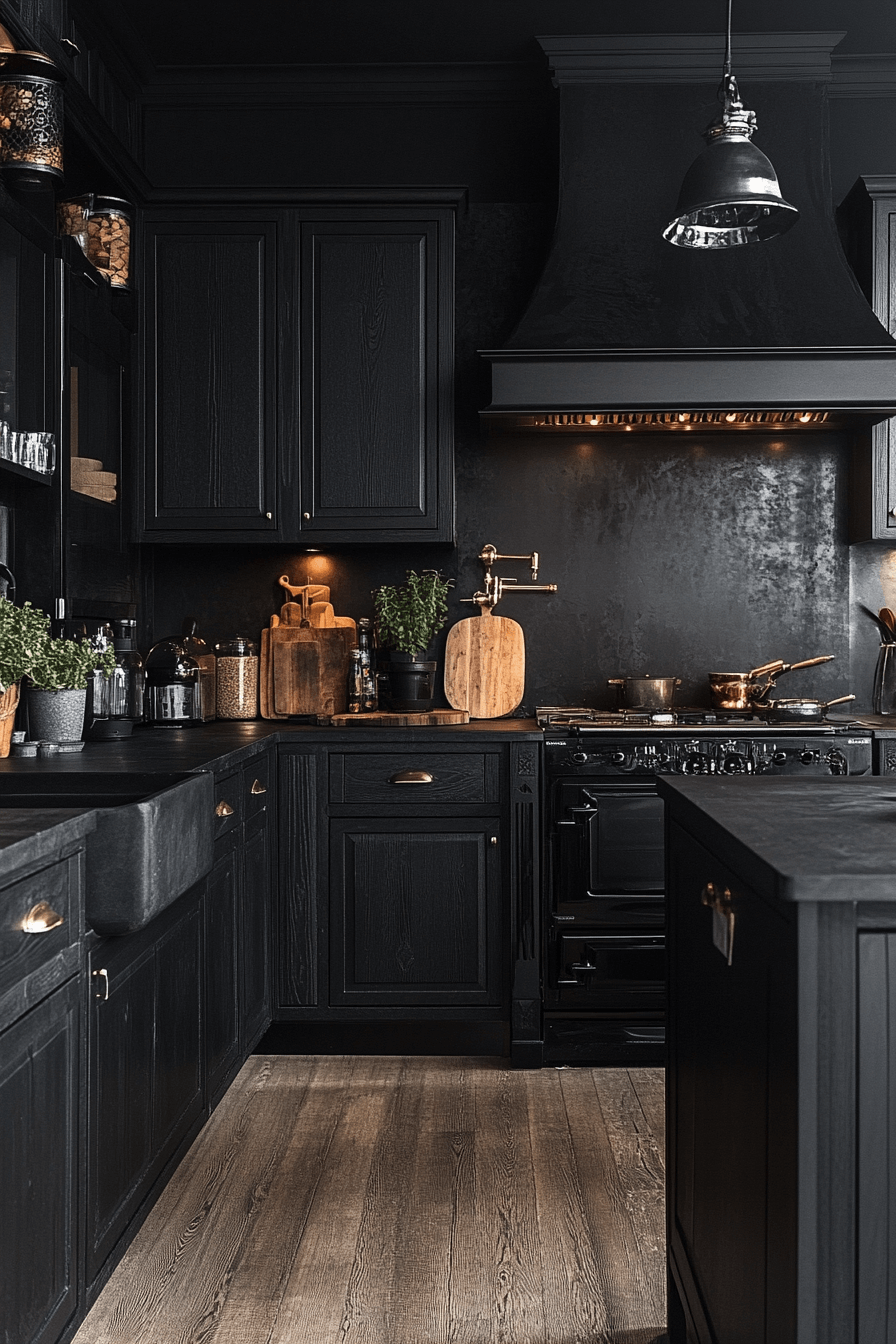 moody cottage kitchen