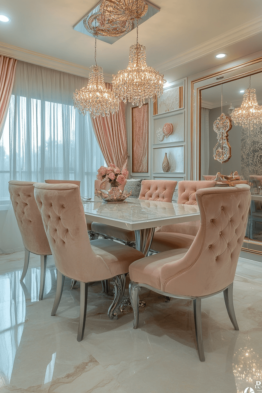 modern vintage dining room