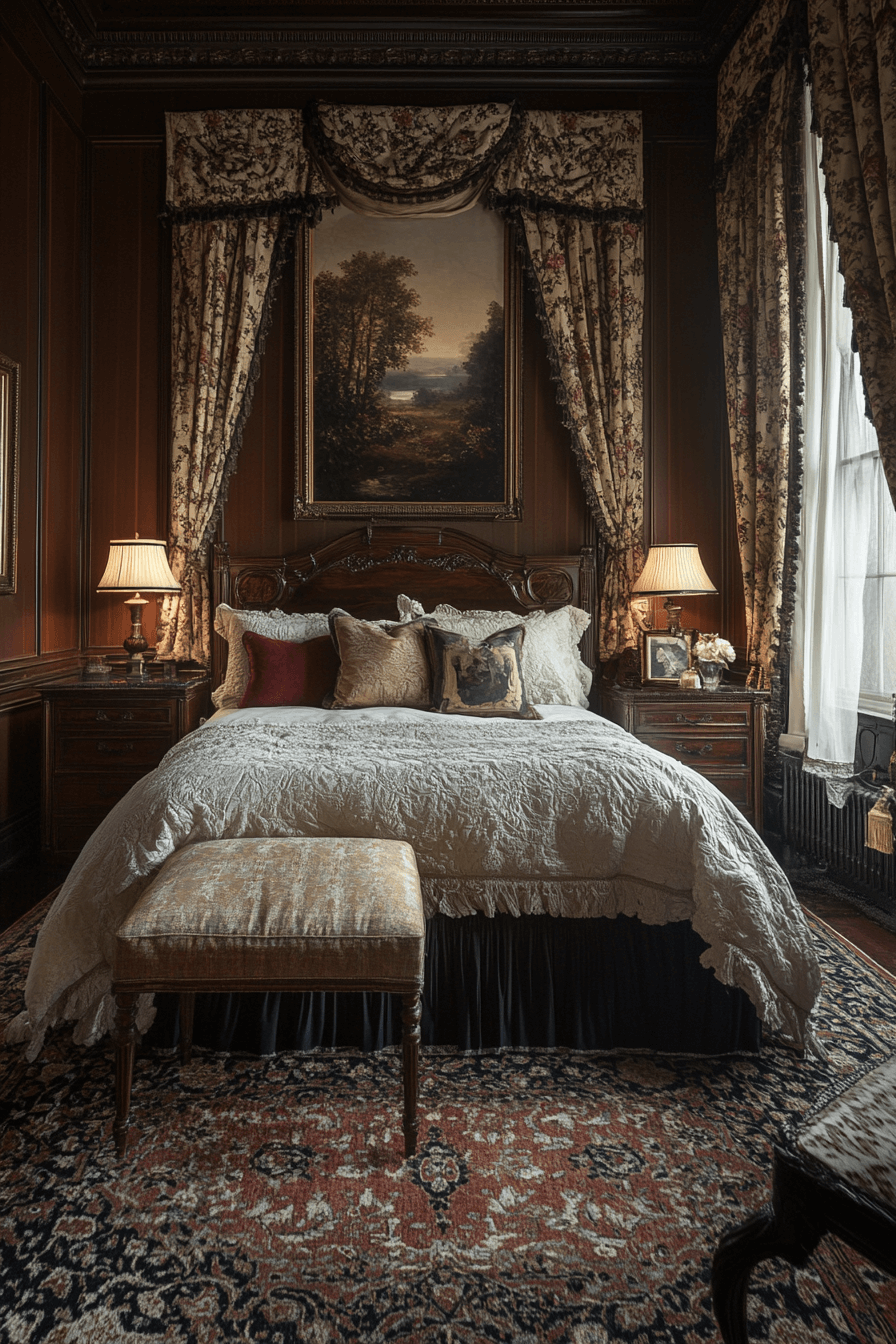 moody vintage bedroom