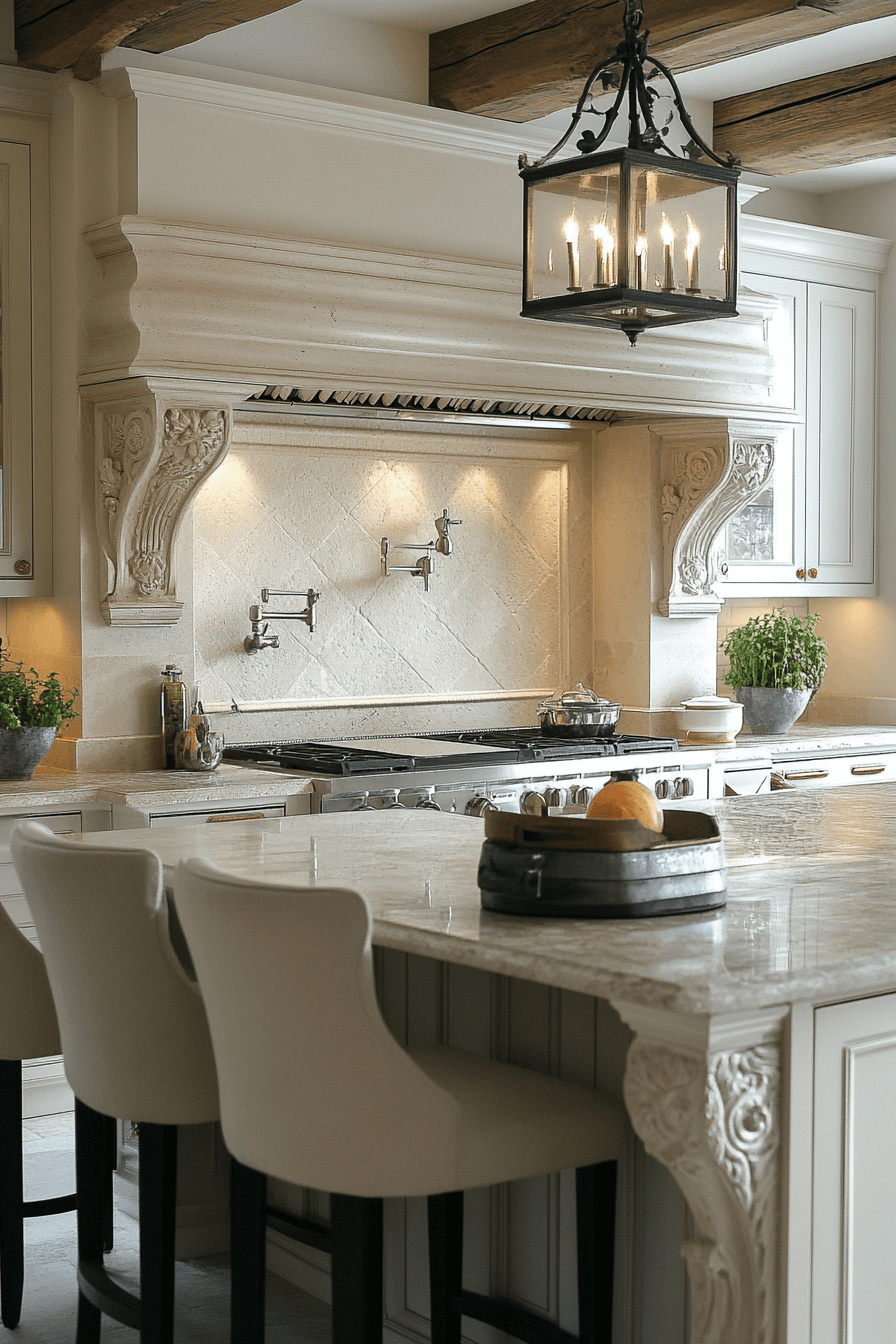 neoclassical kitchen
