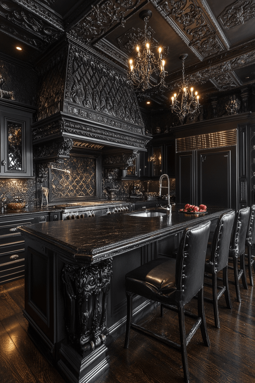 29 Dark and Moody Kitchen Inspirations That Bring Out the Best in Style dark and moody kitchen