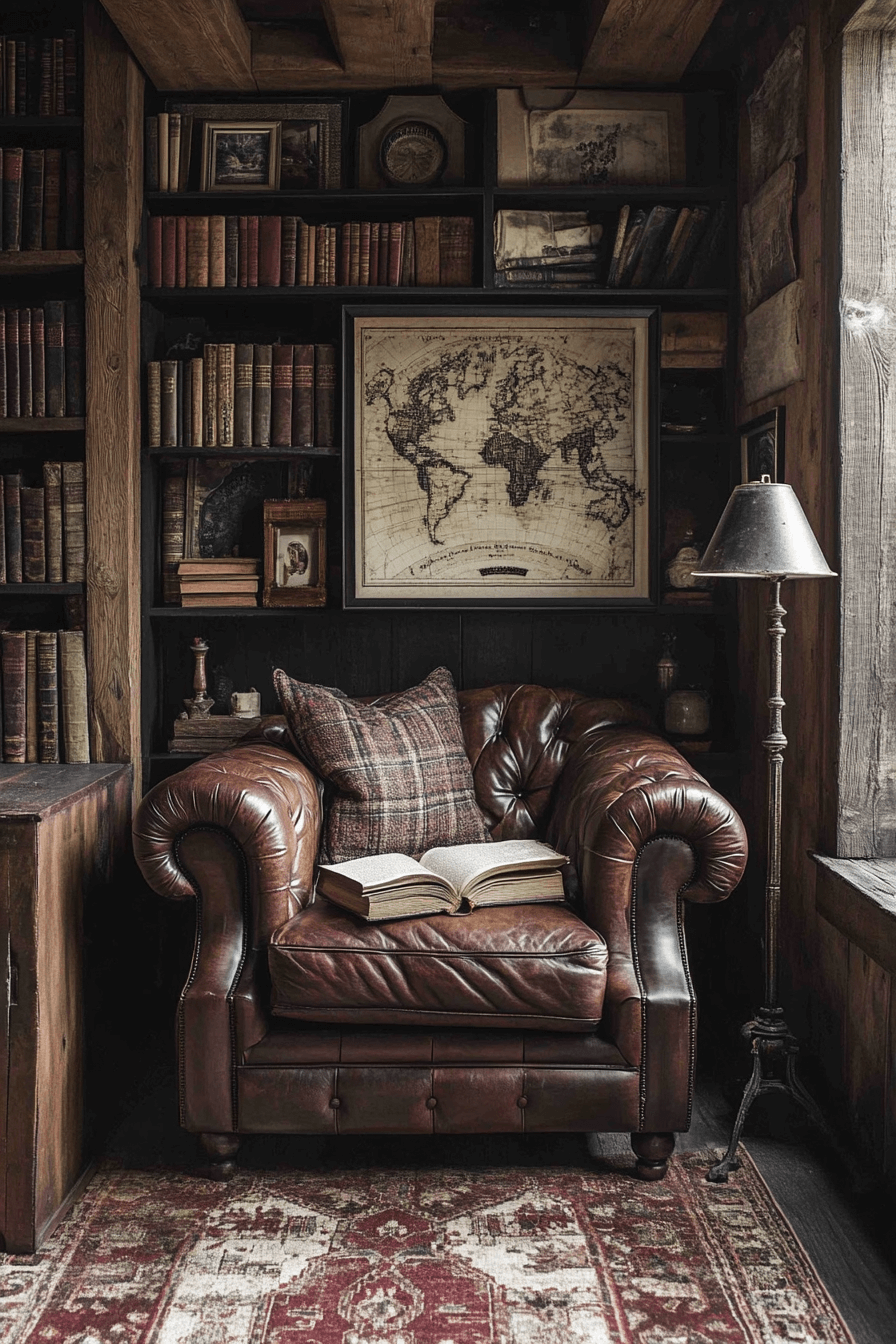 29 Moody Vintage Living Room Ideas That Bring Classic Elegance to Life moody vintage living room