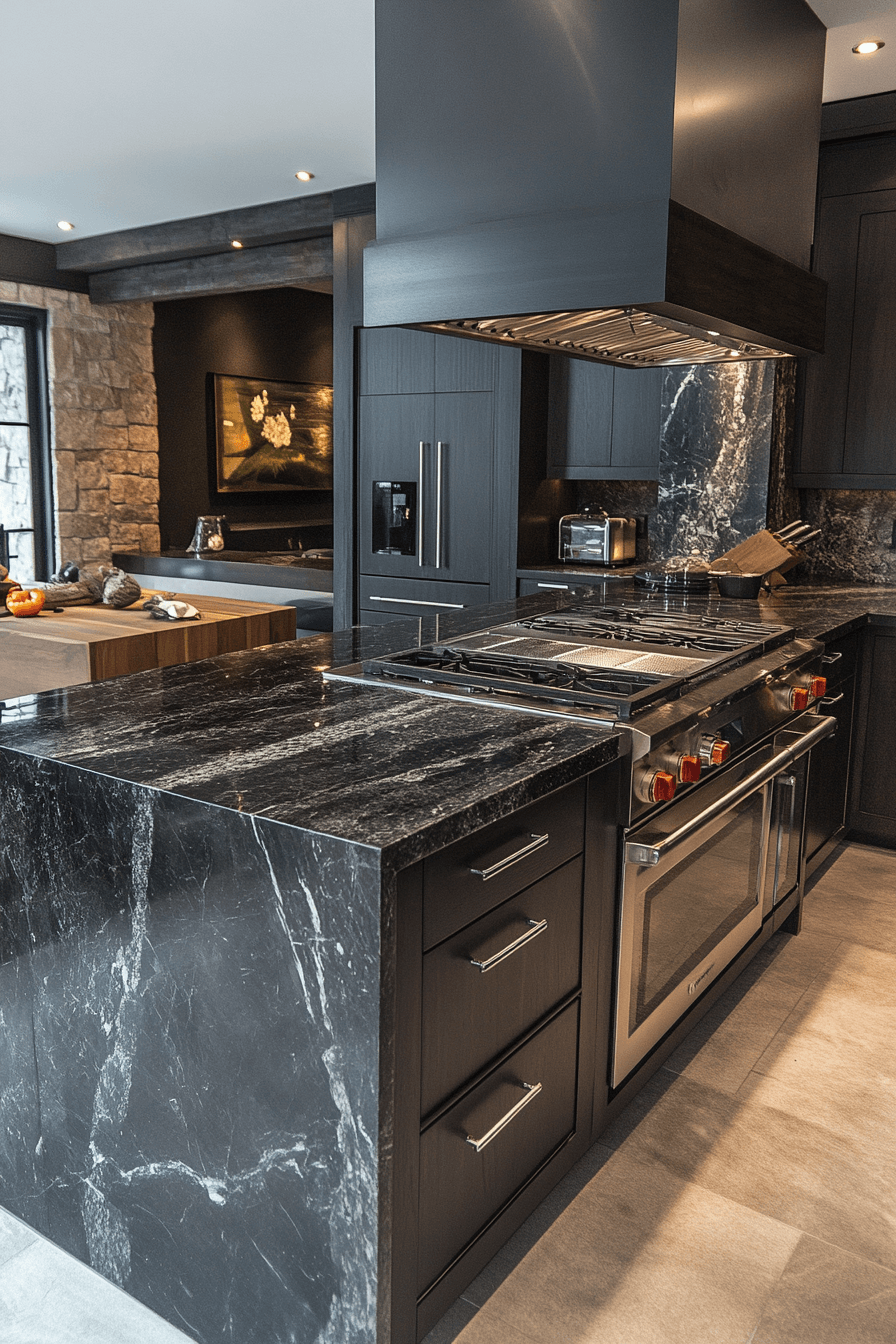 29 Dark Kitchen Aesthetic Inspirations to Create a Bold Cooking Space dark kitchen aesthetic