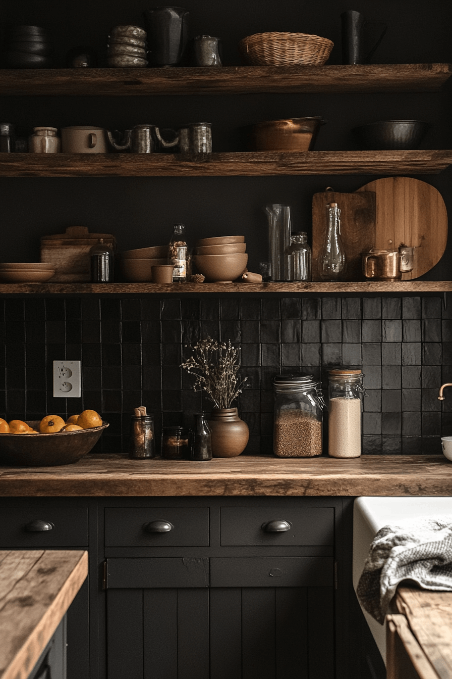 29 Dark Academia Kitchen Inspirations for a Thoughtfully Styled Space dark academia kitchen