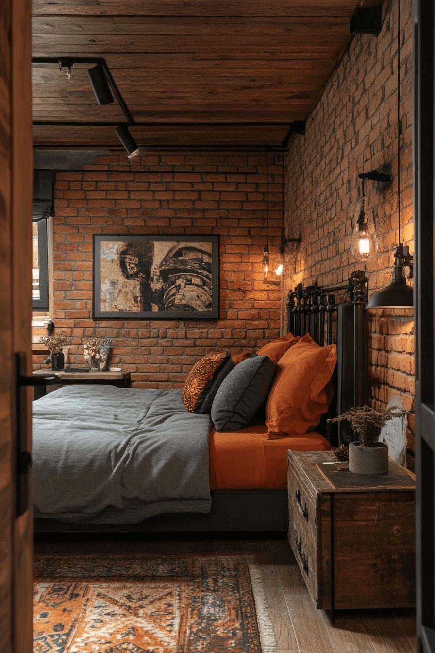 industrial bedroom design