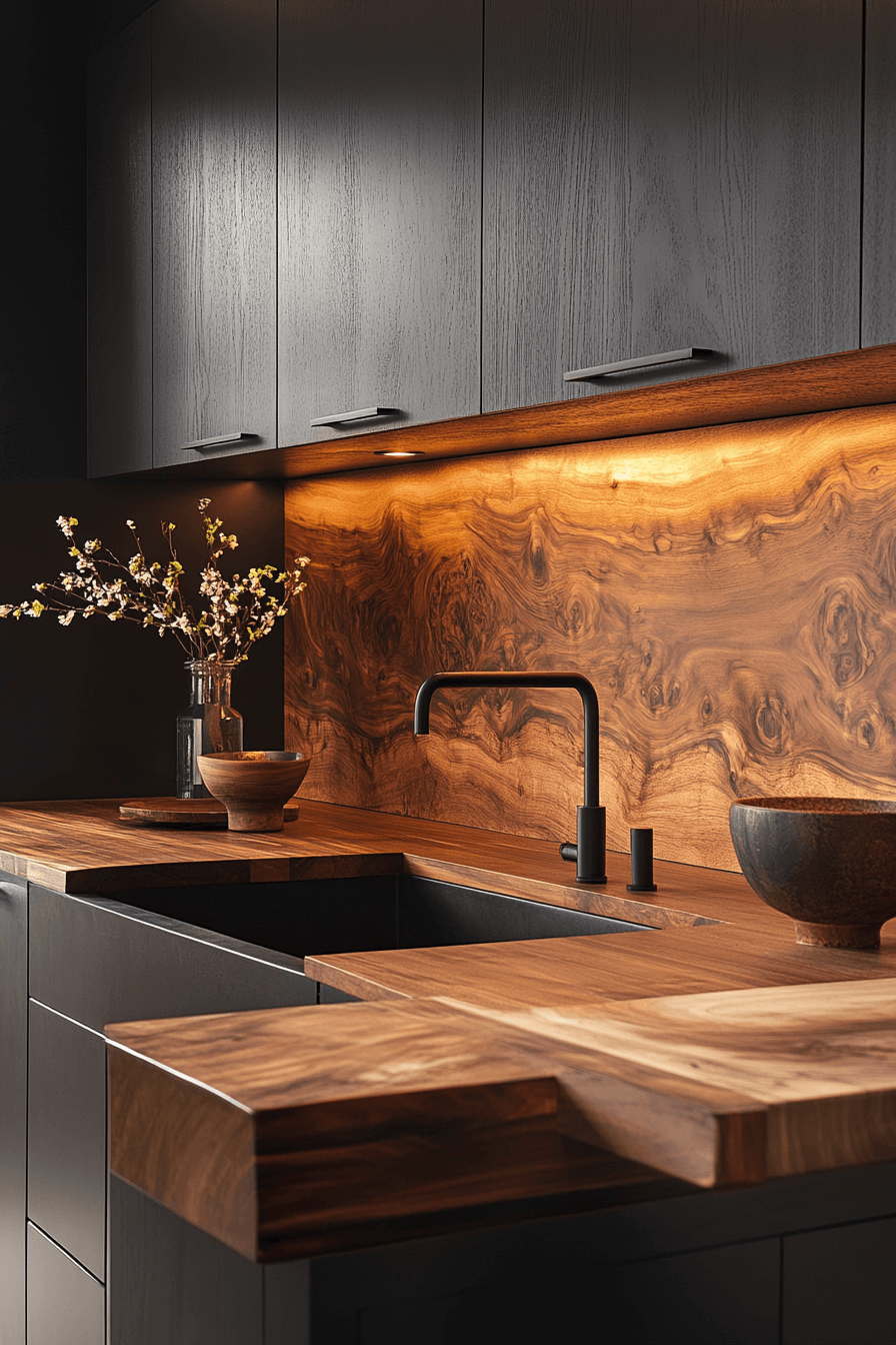 29 Moody Kitchen Cabinets That Turn Everyday Cooking Into a Mood moody kitchen cabinets