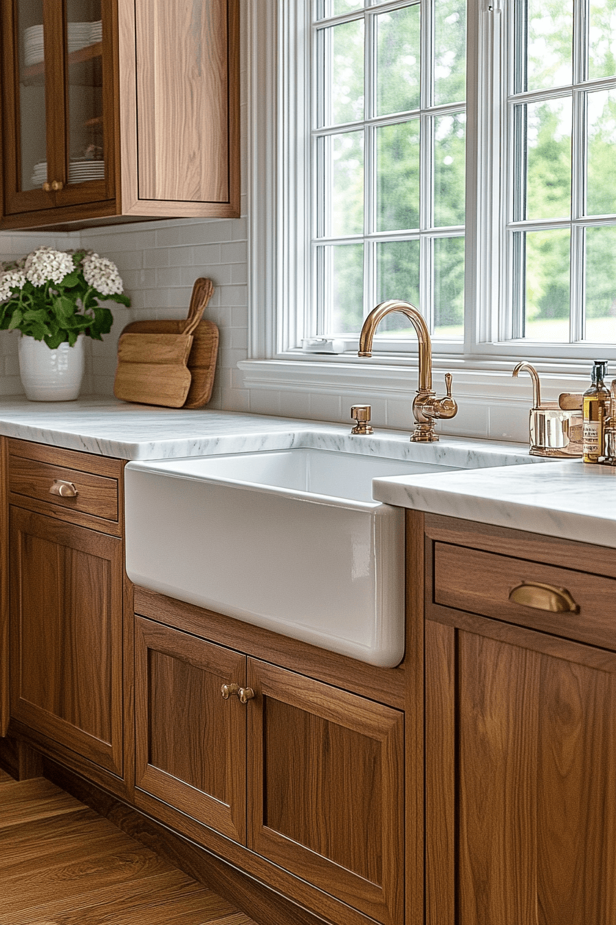 29 Walnut Kitchen Cabinets That Highlight Wood’s Natural Wonder Walnut Kitchen Cabinets
