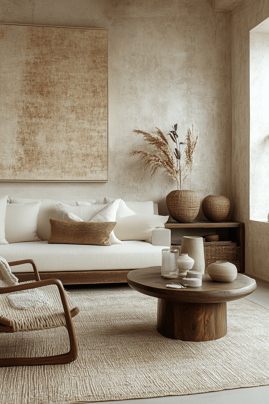 white living room decor