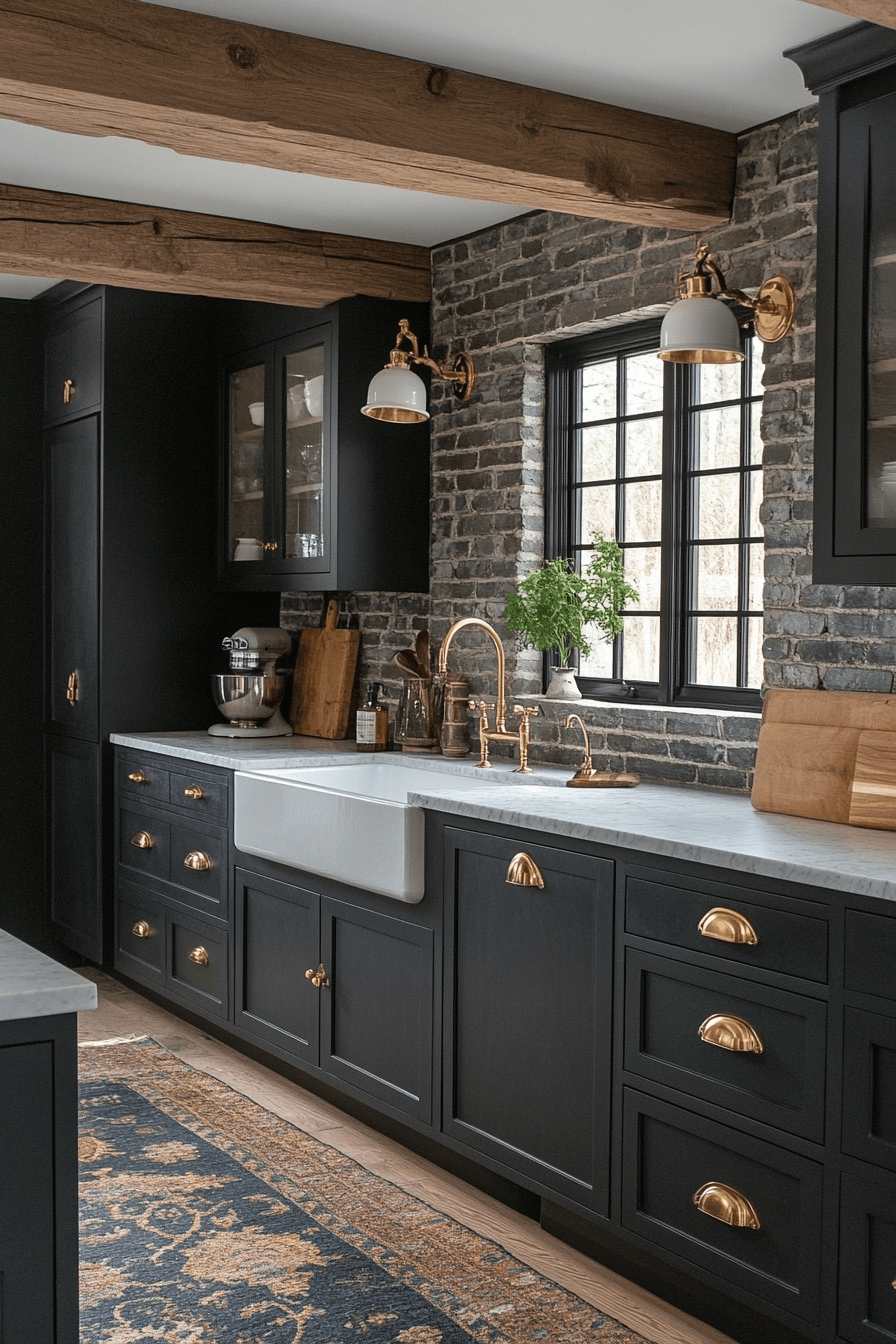 dark kitchen aesthetic