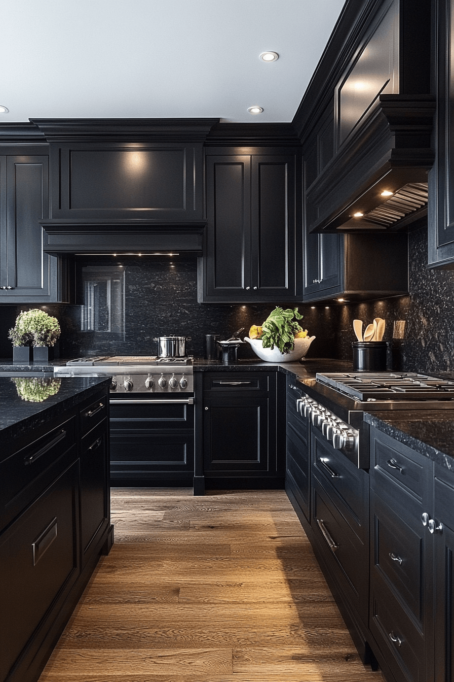 small moody kitchen