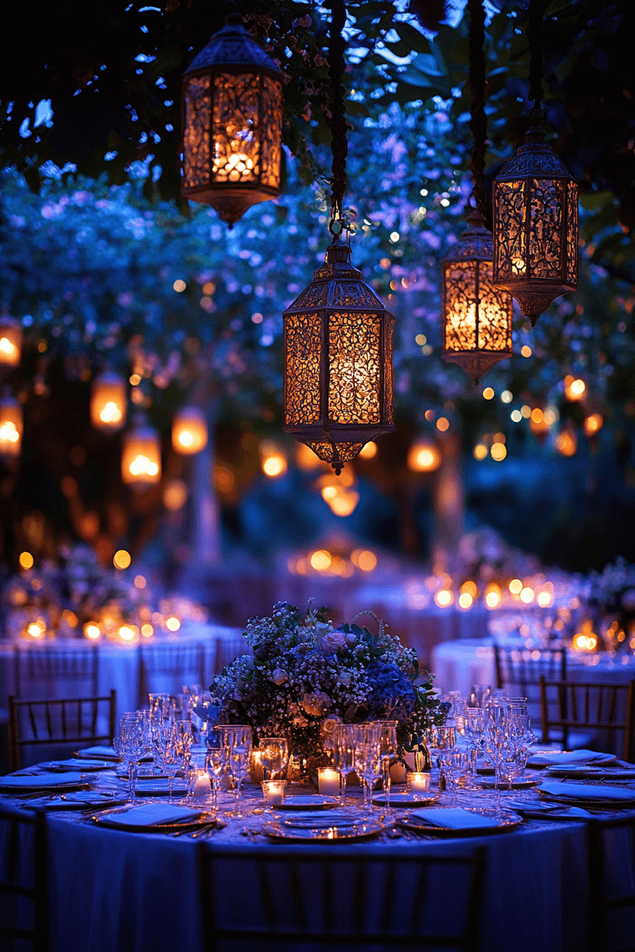 moody romantic wedding decor