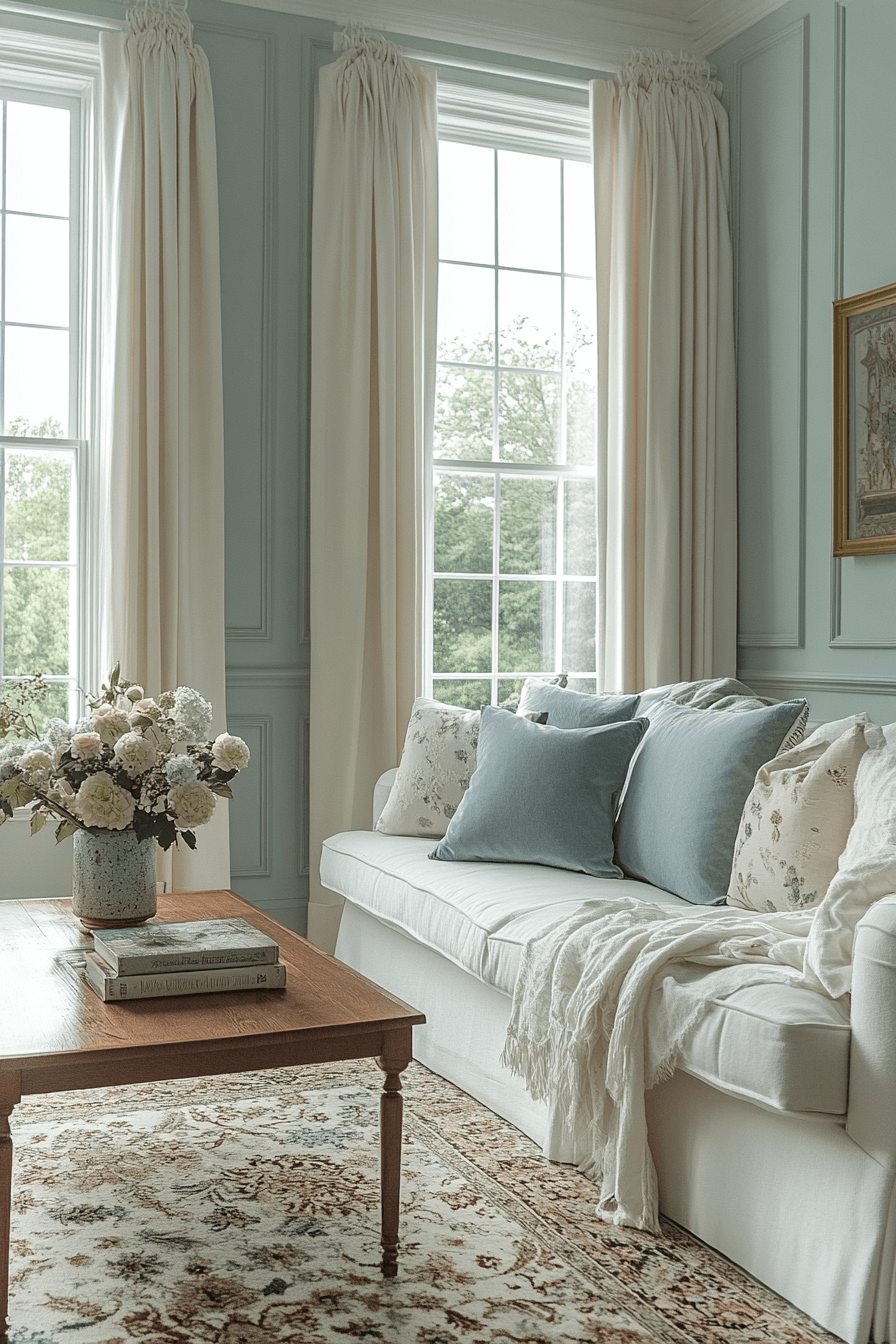 modern victorian living room
