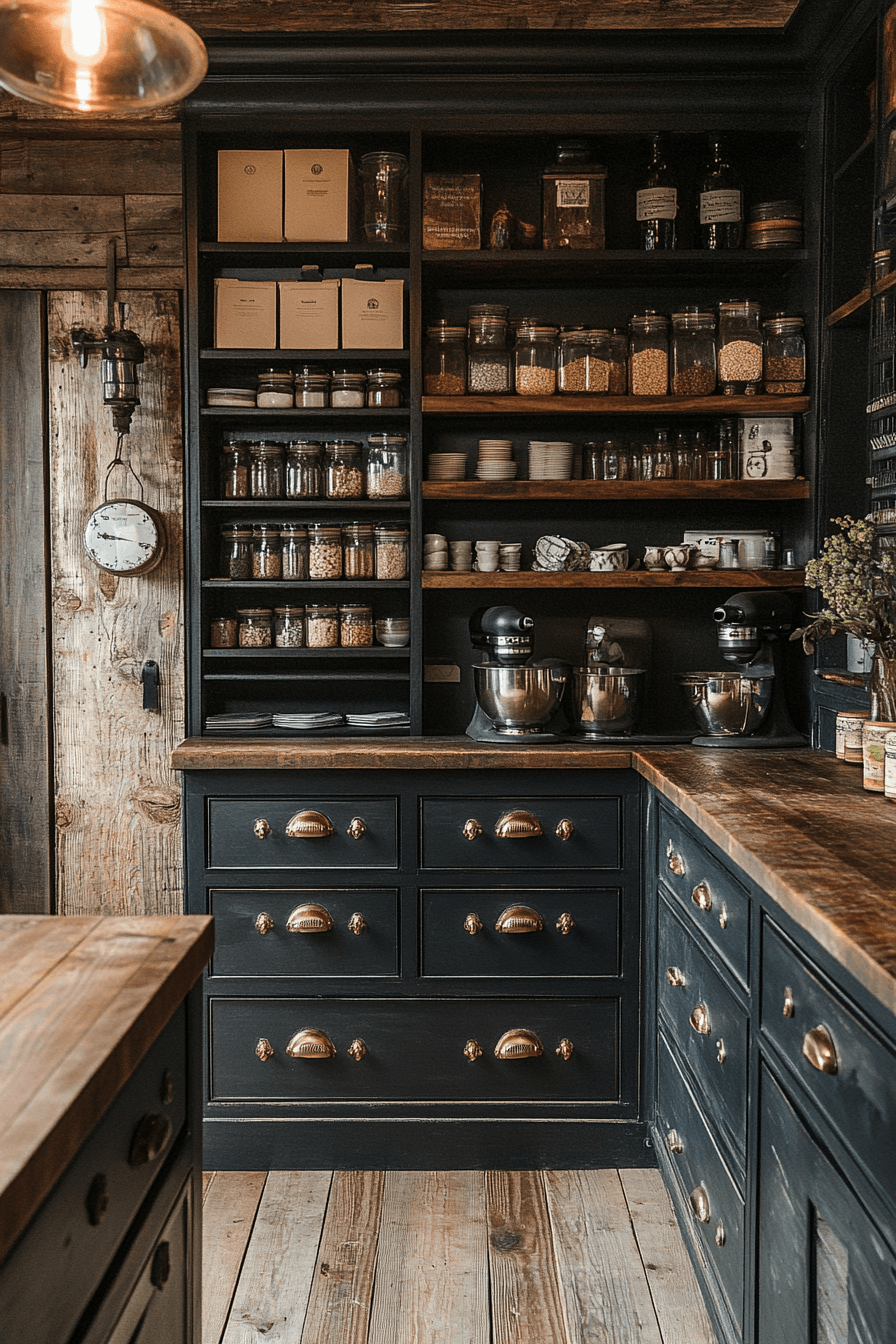 dark academia kitchen