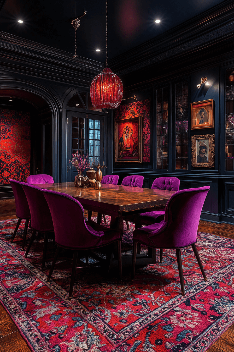 modern vintage dining room