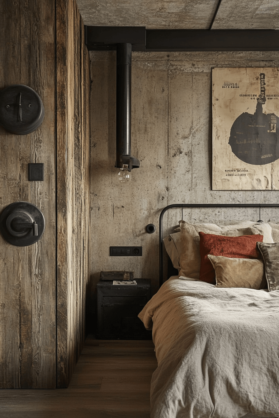 industrial bedroom design