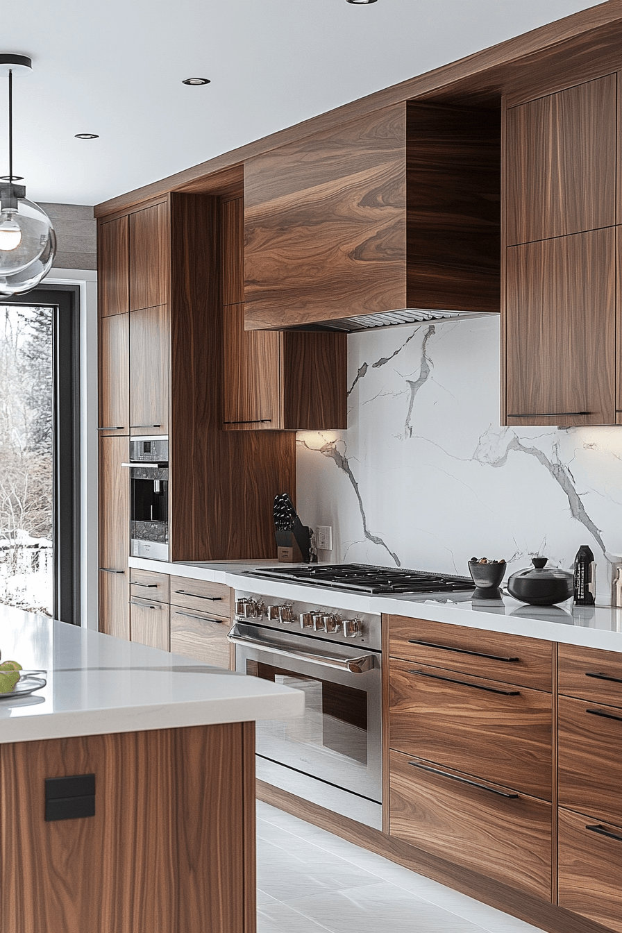 Walnut Kitchen Cabinets