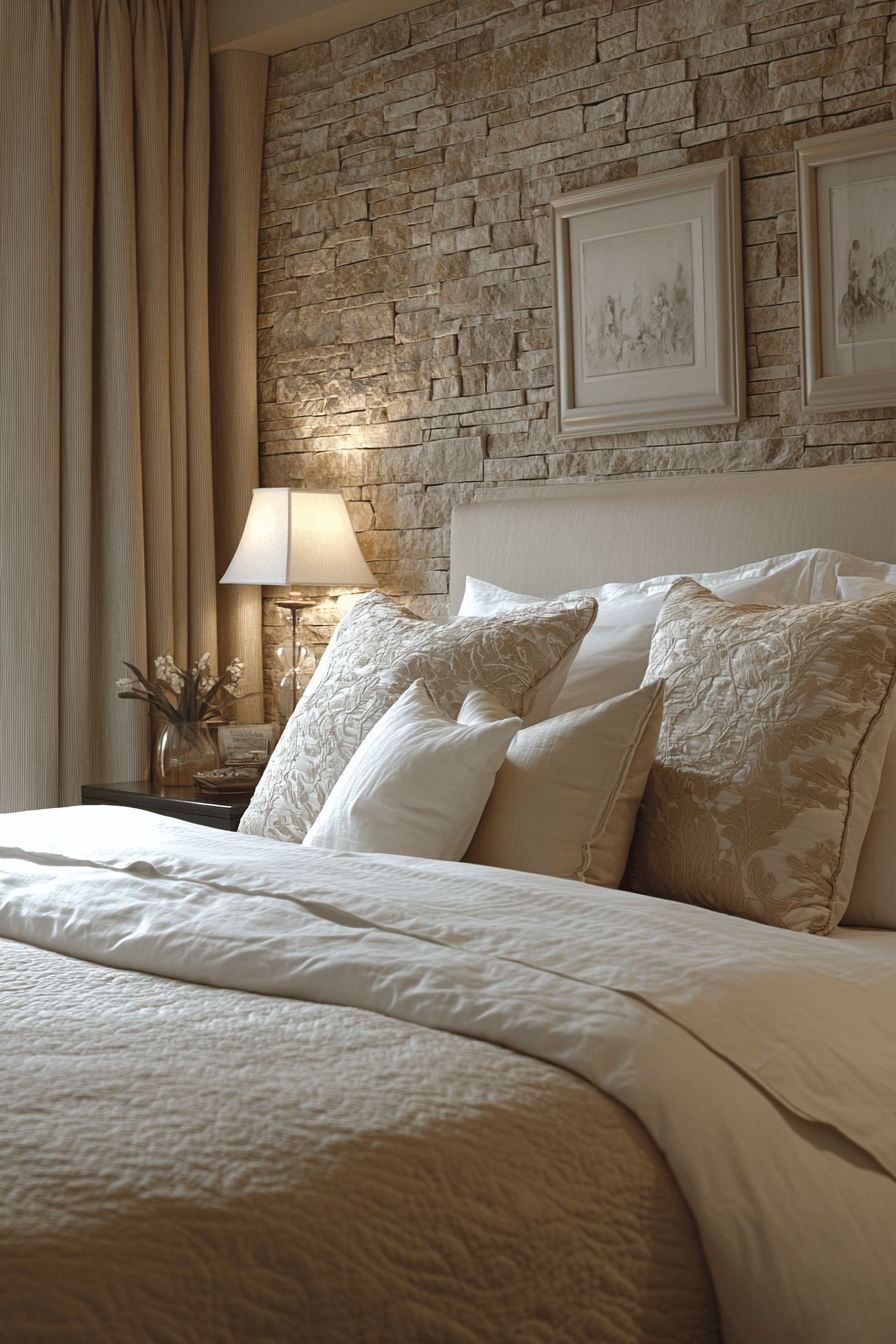Stone Wall Bedroom