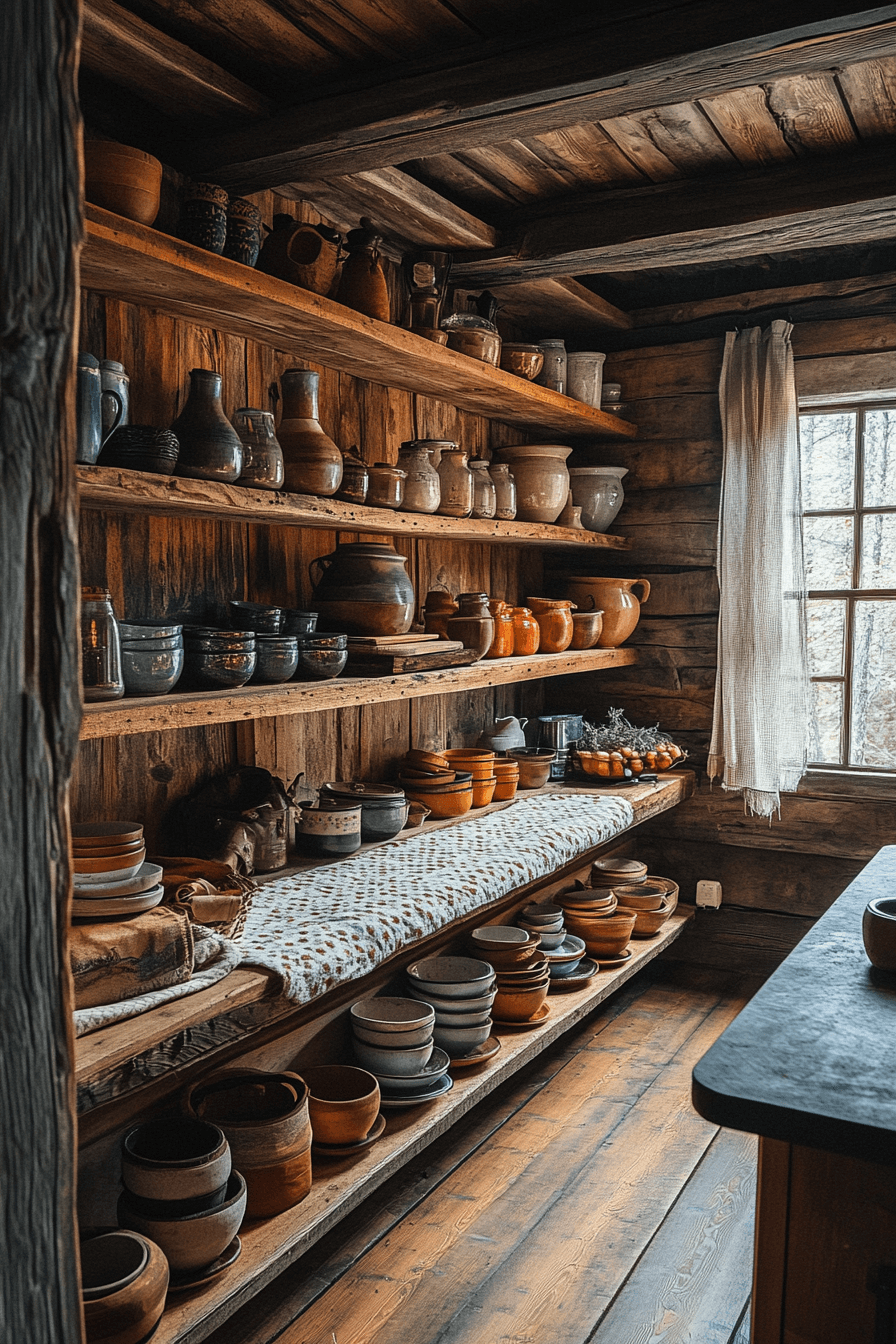 old cabin interior