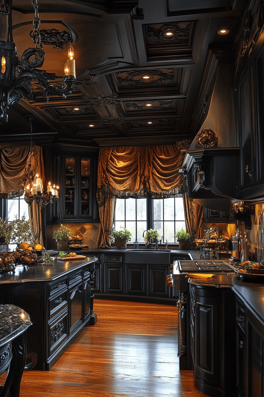 moody cottage kitchen