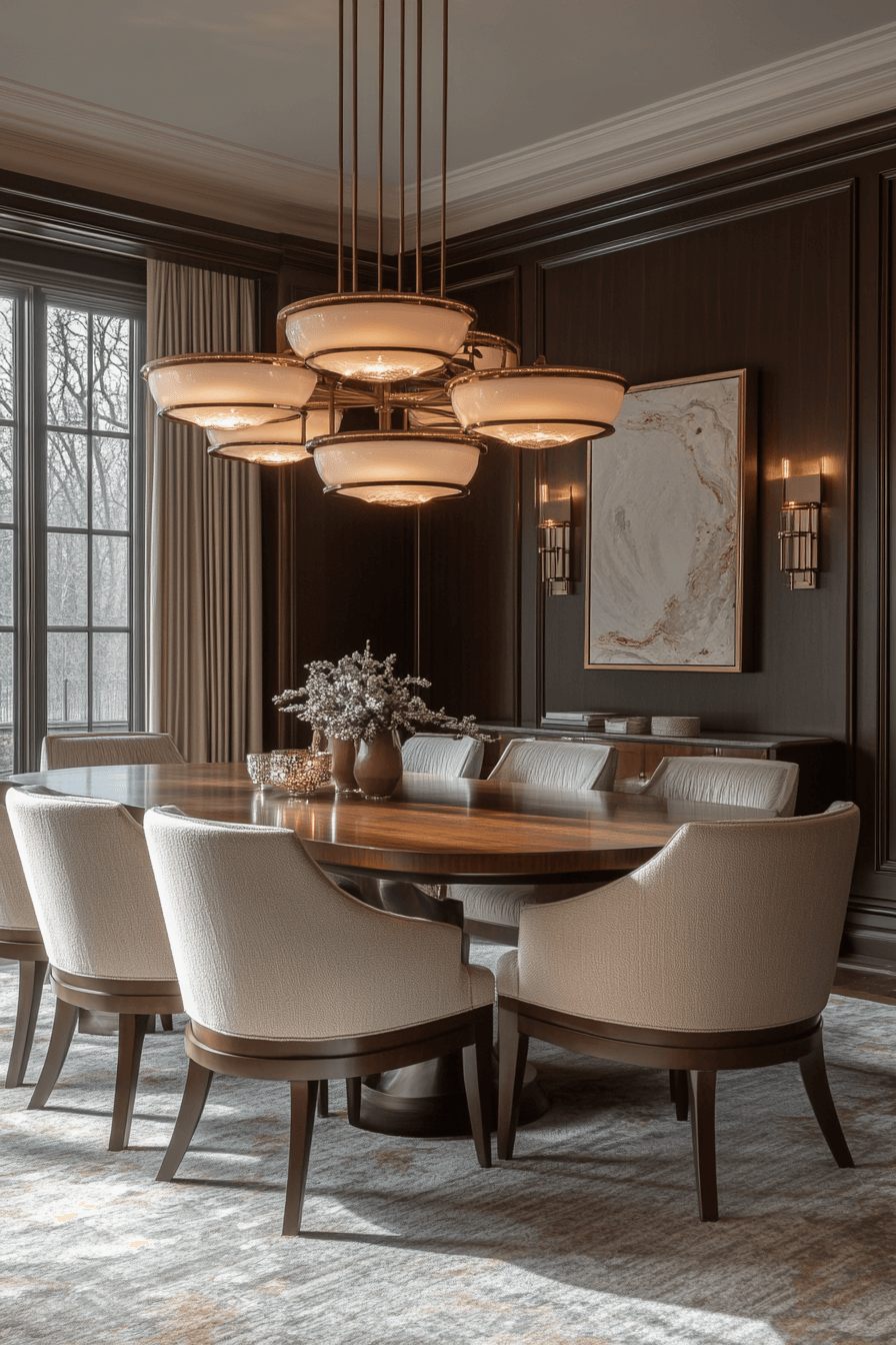 modern vintage dining room
