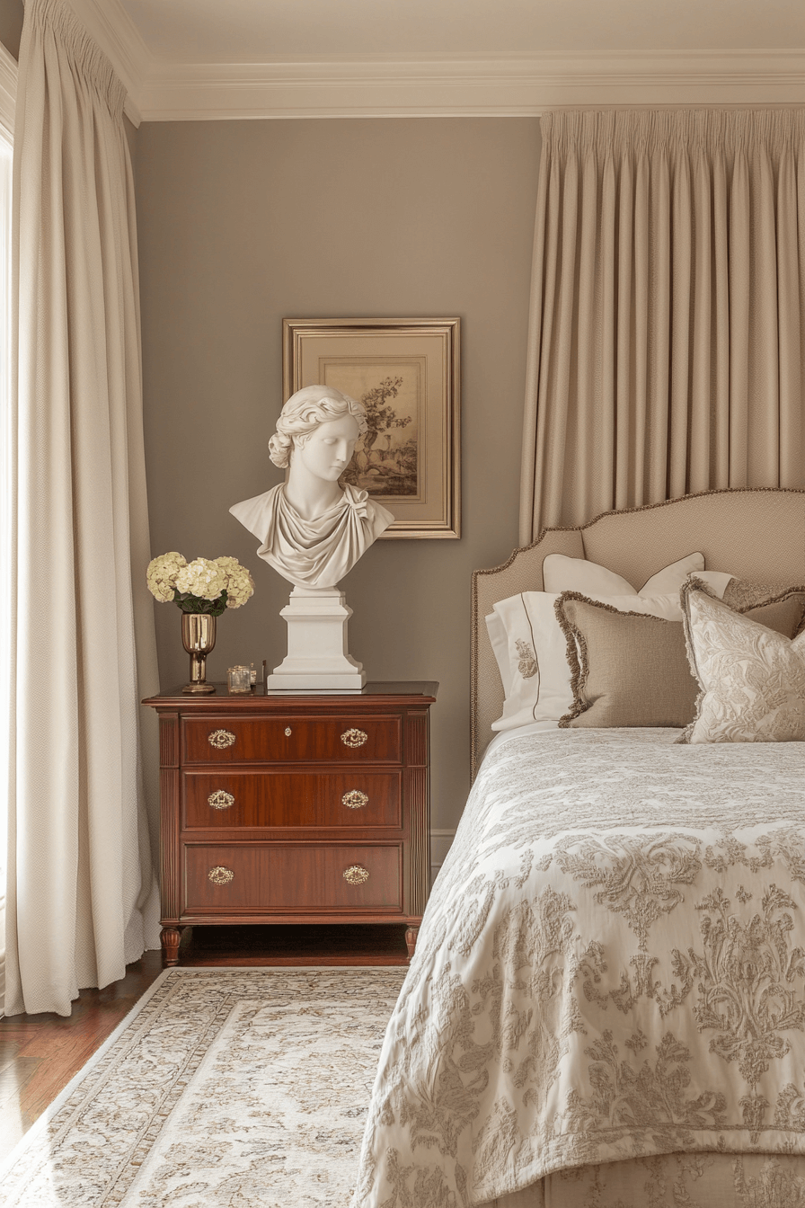 neoclassical bedroom