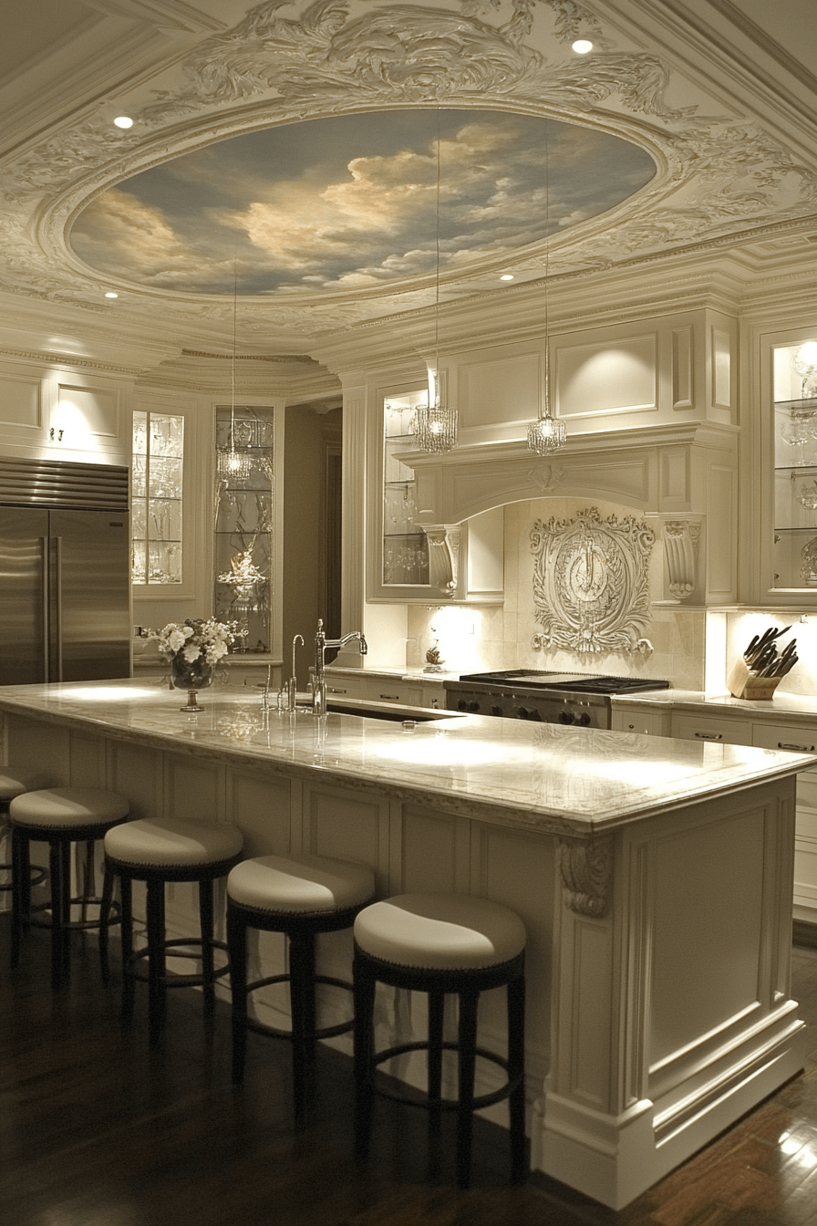 neoclassical kitchen