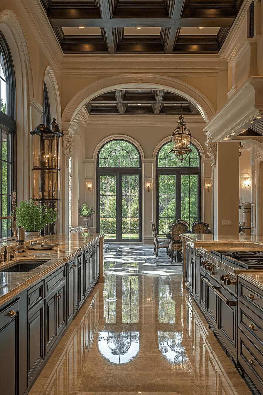 neoclassical kitchen