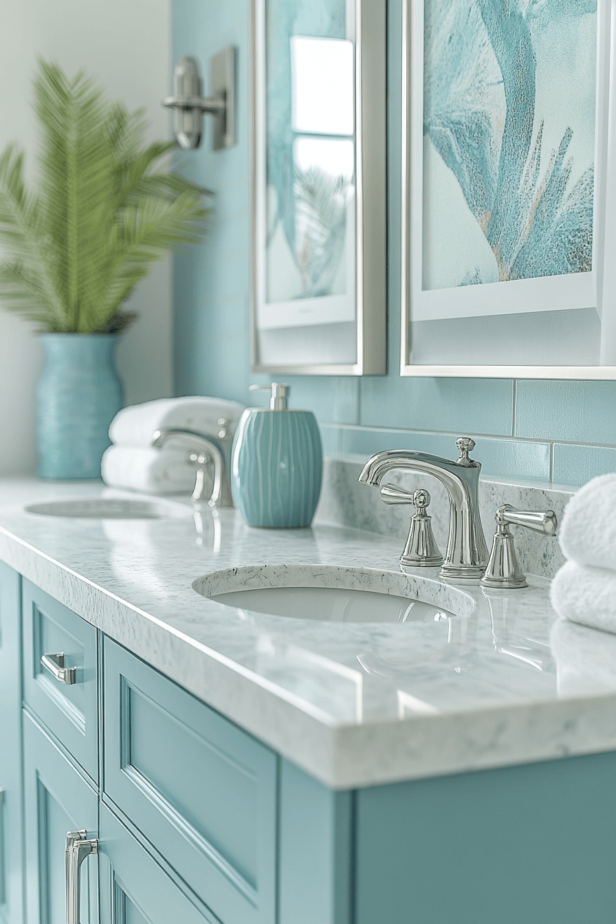 coastal cottage bathroom
