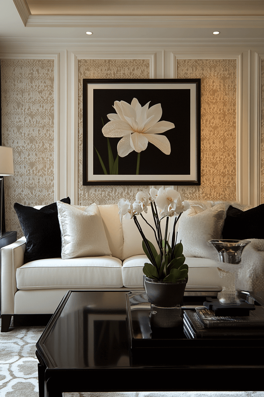modern victorian living room