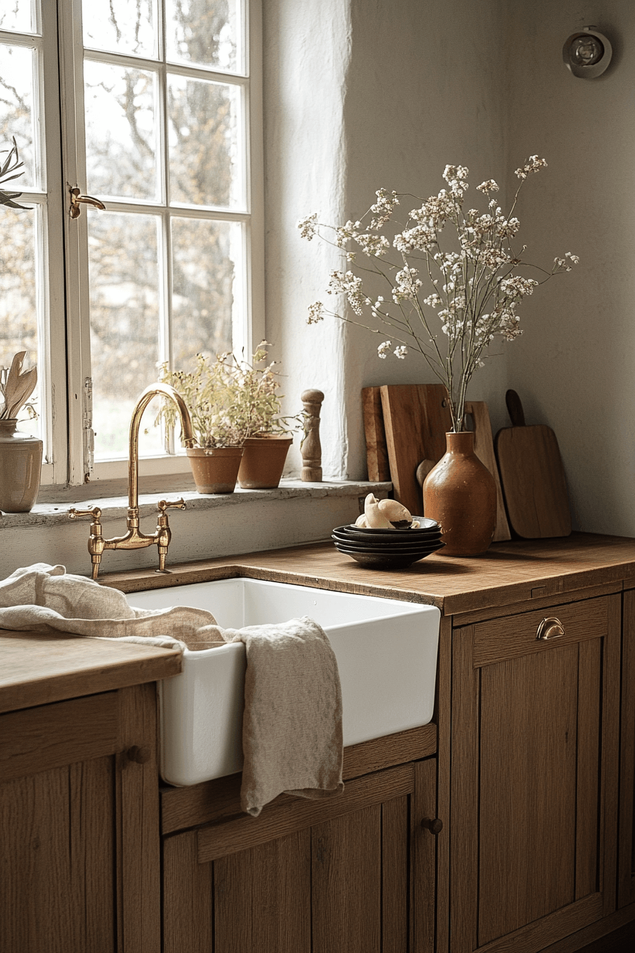 moody cottage kitchen