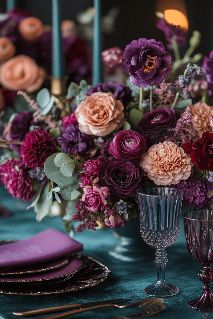 moody romantic wedding decor