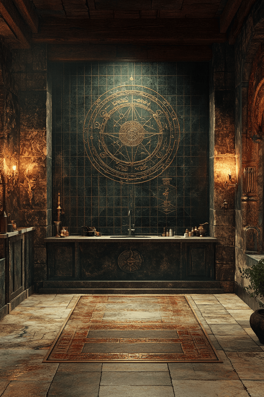 dark academia kitchen