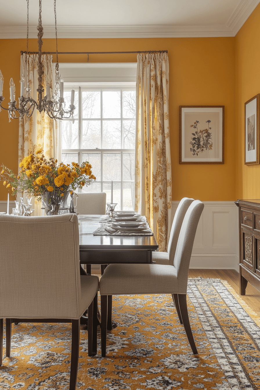 modern victorian dining room