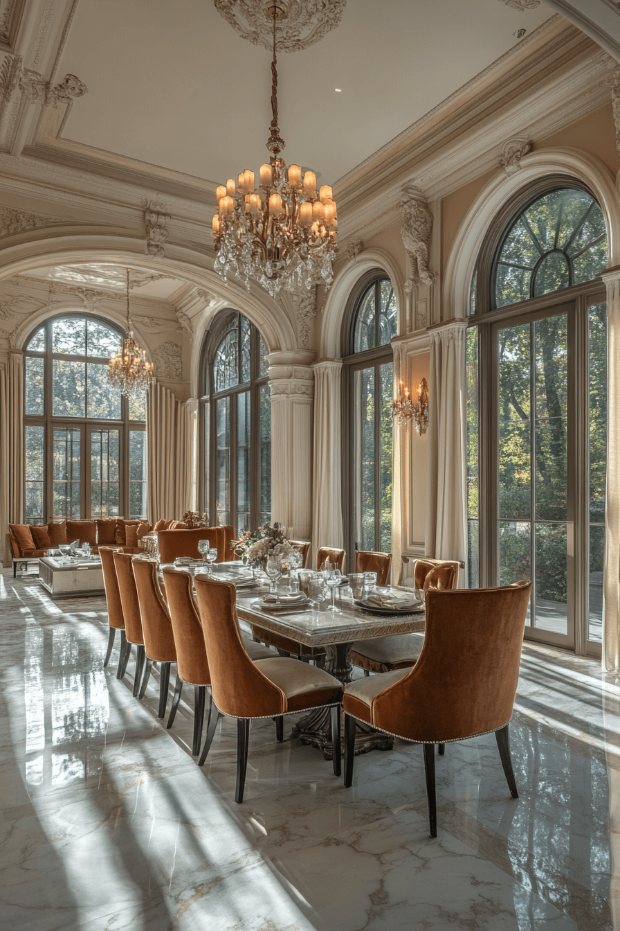 modern vintage dining room