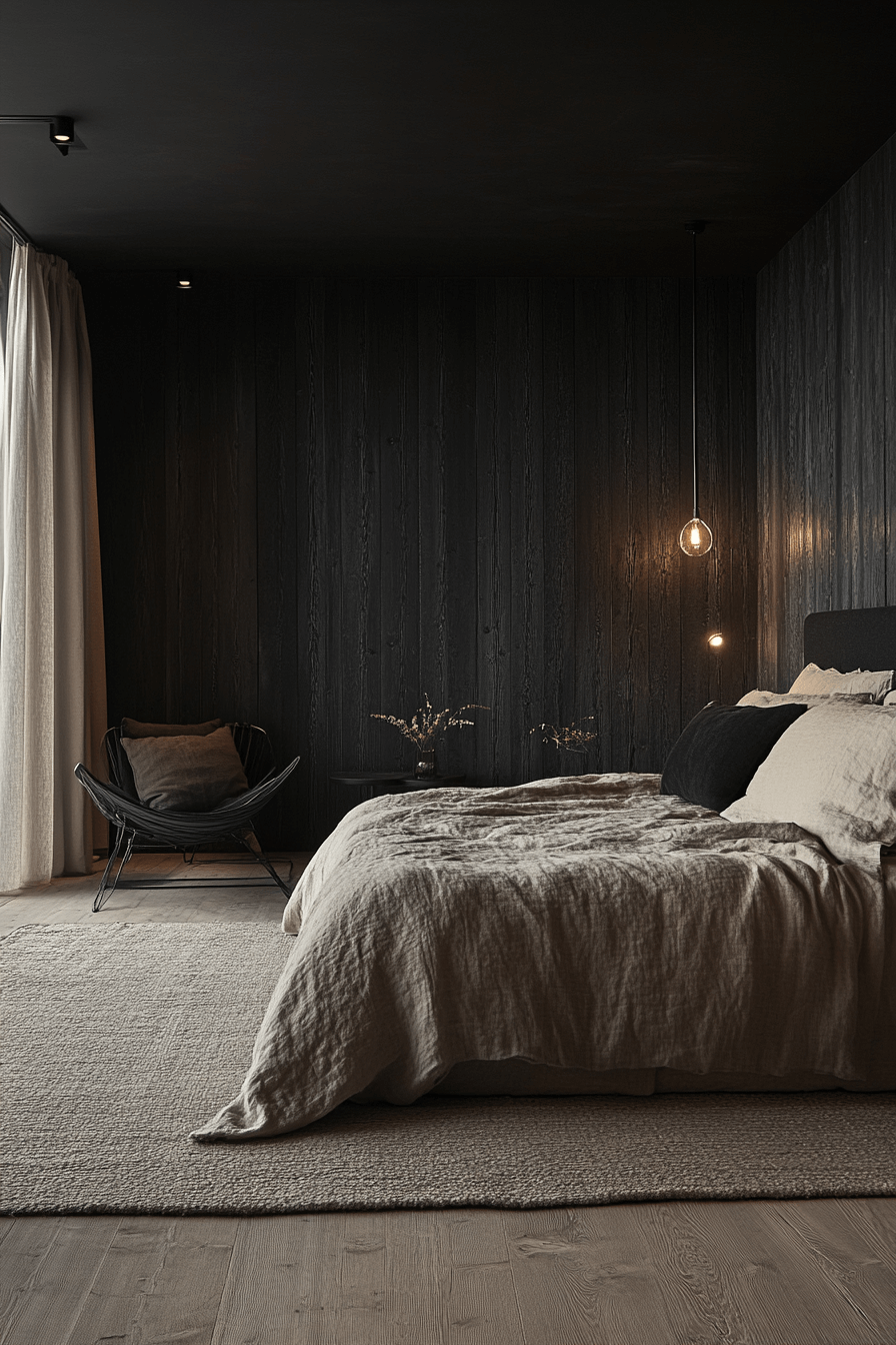 minimalistic bedroom ideas dark