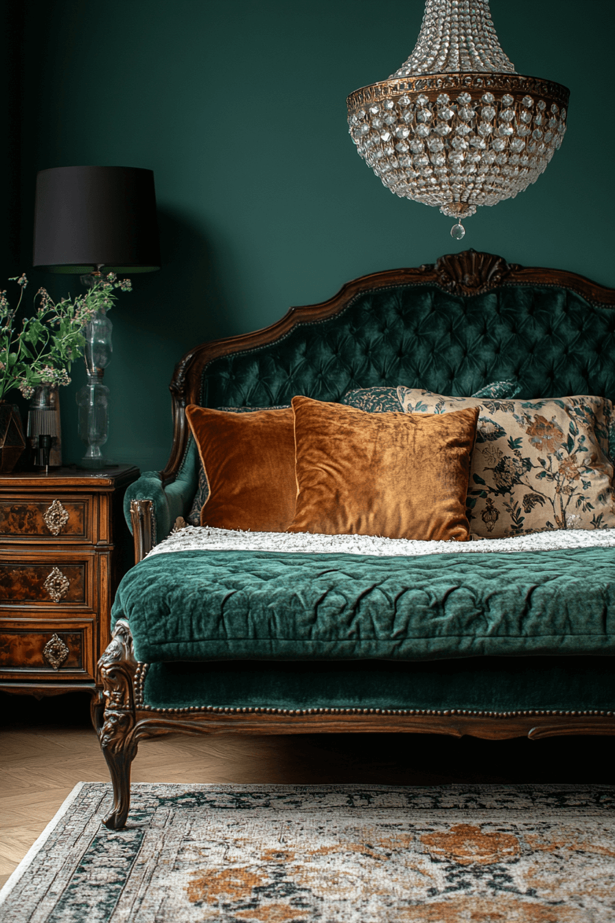 moody vintage bedroom