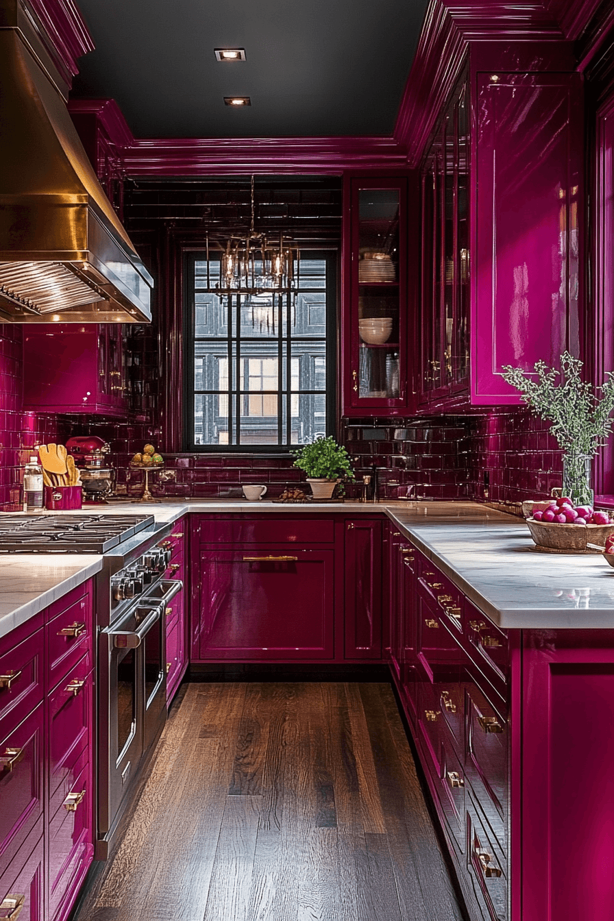 moody kitchen cabinets
