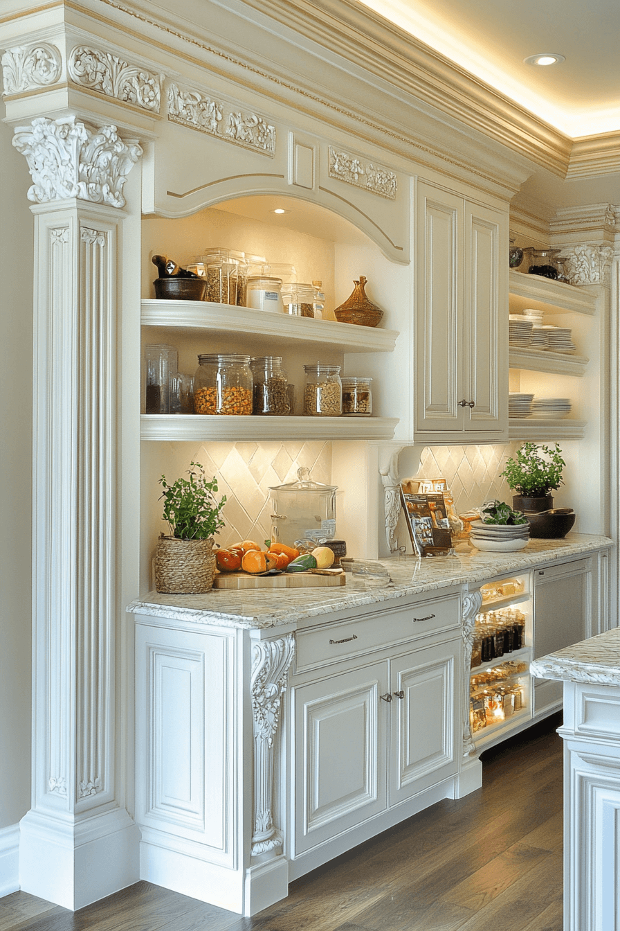 neoclassical kitchen