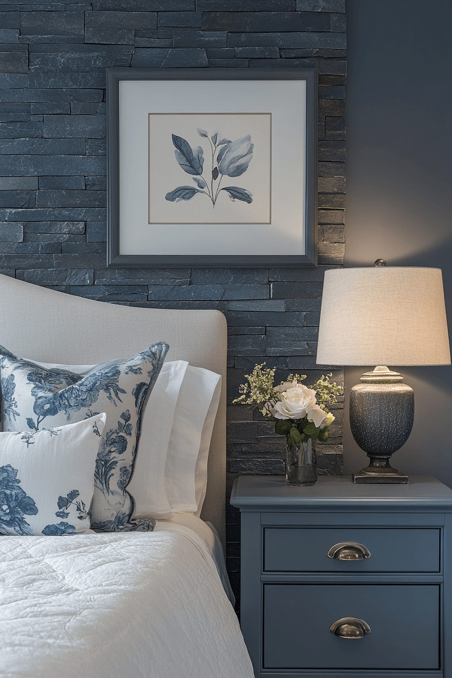 Stone Wall Bedroom