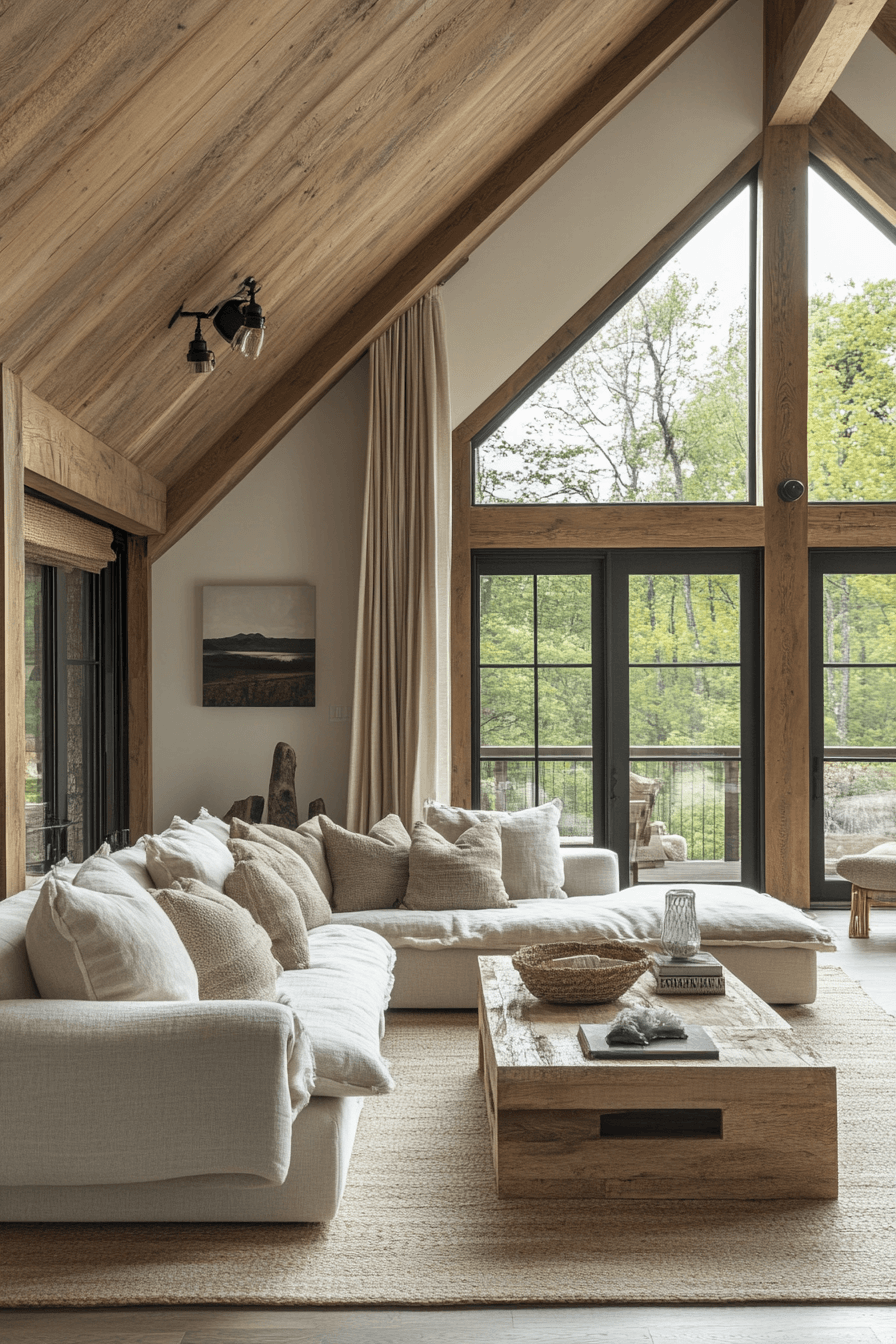 moody neutral living room